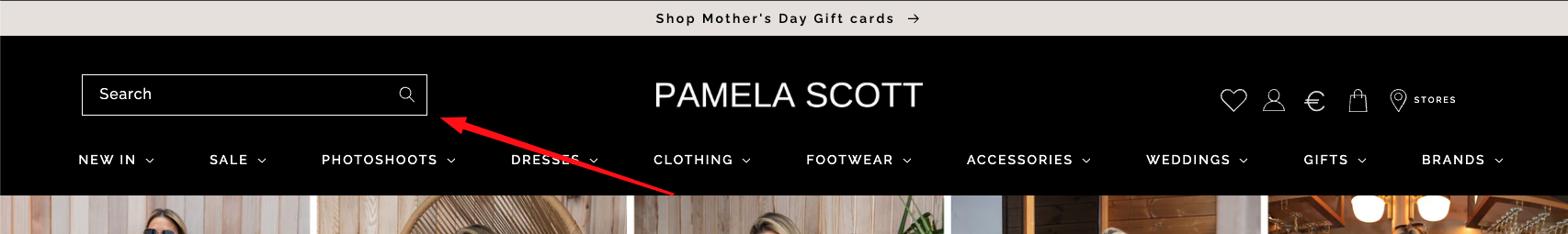 Real world example of the searchbox product